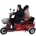 Elektrická tříkolka s korbou Motor 1000 W Rychlost 25 km/h Dojezd 30-60 km Baterie 48 V 30 Ah Rozměry 170 x 75 x 100 cm Červená Do města 2