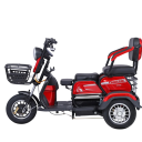 Elektrická tříkolka se dvěma sedátky Motor 1000 W Rychlost 20 km/h Dojezd 45 km Baterie 60 V 20 Ah Rozměry 151 x 66 x 102 cm Do města 2