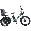 Elektrická tříkolka se sedačkou Motor 750 W Rychlost 25 km/h Dojezd 35-40 km Baterie 48 V 18 Ah Kola 24 palců Rozměry 203 x 125 cm Do města 1