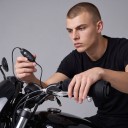 Elektrická vyhřívaná rukojeť 3stupňová Protivibrační a protiskluzová USB 5 V Návlek 9,5 x 14,5 cm Suchý zip Černá Pro motorku a skútr 5