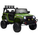 Elektrické auto pro děti od 3 let terénní jeep 4x4, 12V s dálkovým ovládáním, LED rampa, klakson, hudba, 100x63x65 cm, PP plast a ocel 3