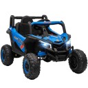 Elektrické auto pro děti UTV buggy se 2 motory, 12V baterie, 2,4G dálkové ovládání, LED světla, terénní pneumatiky, 96x61x56 cm 2