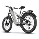 Elektrické horské kolo Shengmilo S600 Pro Dva motory 2 x 80 Nm Baterie 48 V 25 Ah Shimano 7 rychlostí Celoodpružené Šedé Do terénu i města 2