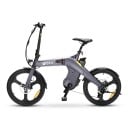 Elektrické kolo DYU T1 Bezkartáčový motor 250 W Lithiová baterie 36 V 10 Ah Kola 20 palců Shimano 7 rychlostí Kotoučové brzdy Šedé Do města 1
