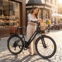 Elektrické kolo pro dospělé Samebike RS-A01 Pro Motor 250 W Baterie 36 V 15 Ah Shimano 7 rychlostí Přední košík a nosič Do města i na výlety 6