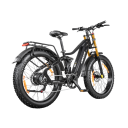 Elektrické kolo s celoodpružením Odnímatelná baterie 48 V 20 Ah Dojezd 80-100 km Široké pneumatiky Kotoučové brzdy LED světla Černé Terén 3