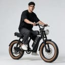 Elektrické kolo URLIFE T2 Fat bike Vyjímatelná baterie 48 V 15,6 Ah Shimano řazení Barevný LCD displej Kotoučové brzdy Do terénu i města 4