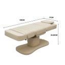 Elektrické kosmetické křeslo se 3 motory 190 x 77 cm Výška 60 až 80 cm Dřevěný rám s úpravou z nerezové oceli Do kosmetického salonu a SPA 6