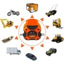 Elektrické olejové sací čerpadlo 12 V 60 W Odsávač motorového oleje i nafty s hadicemi a svorkami Oranžové Pro auto motocykl a loď 7