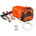Elektrické olejové sací čerpadlo 12 V 60 W Odsávač motorového oleje i nafty s hadicemi a svorkami Oranžové Pro auto motocykl a loď 6