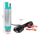 Elektrické ponorné čerpadlo na naftu i vodu 12 V 30 l/min 100 W tyrkysové z hliníkové slitiny s nerezovým filtrem na přečerpávání paliva 2