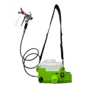 Elektrický bezvzduchový stříkací stroj 500 W batohová vysokotlaká pistole 21 V nádoba 1,7 l tlak 17 MPa na stěny fasády dřevo i kov 4