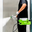 Elektrický bezvzduchový stříkací stroj 500 W batohová vysokotlaká pistole 21 V nádoba 1,7 l tlak 17 MPa na stěny fasády dřevo i kov 8