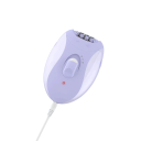 Elektrický depilačný prístroj 6,5 x 11 cm Fialový dobíjací epilátor so 4 nadstavcami Starostlivosť o pokožku a úprava chĺpkov USB napájanie 3
