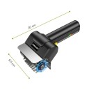Elektrický dobíjecí kartáč na gril s rotační hlavou, 1100 ot./min, baterie 2000 mAh, nabíjení USB-C, 20 cm, černý, na rošty i desky 3