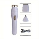 Elektrický holicí strojček 3 v 1 nabíjací USB 13,5 x 3,2 cm výmenné hlavice pre telo, tvár, nos a uši 2