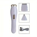 Elektrický holicí strojek 3 v 1 nabíjecí USB 13,5 x 3,2 cm výměnné hlavice pro tělo obličej nos a uši 2