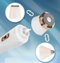 Elektrický holicí strojek 3 v 1 nabíjecí USB 13,5 x 3,2 cm výměnné hlavice pro tělo obličej nos a uši 4