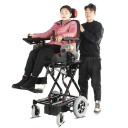 Elektrický invalidný vozík Nastaviteľná výška až 165 cm Elektrické zdvíhanie sedadla Nosnosť 120 kg Hmotnosť 44 kg Čierno-červený pre seniorov 2