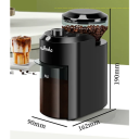 Elektrický mlýnek na kávu 220V s 28 stupni přesného mletí Nastavitelná hrubost 2–12 šálků Kávomlýnek pro espresso i filtrovanou kávu 2