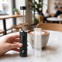 Elektrický napenač mlieka Bincoo 2 rýchlosti Akumulátor 1600 mAh Nabíjanie USB-C Ochranný kryt 23,7 cm Na kávu a latte 3