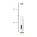 Elektrický napenič mlieka nabíjací cez USB-C 3 rýchlosti Odnímateľná metla z nehrdzavejúcej ocele 304 Na latte a cappuccino 6