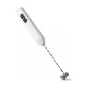 Elektrický napěňovač mléka 3 rychlosti Dvojitá nerezová spirála Nabíjení USB-C Délka 23,5 cm Na kávu matchu i vejce 5