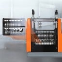 Elektrický odizolovací stroj na kabely 60 W pro dráty 1,5 až 25 mm 7 odizolovacích kanálů litinové tělo na recyklaci mědi oranžová 3
