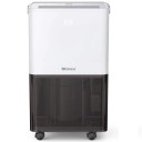 Elektrický odvlhčovač vzduchu 10 l Nádrž 1,7 l i trvalý odvod hadicí 25,6 x 41,5 x 20,3 cm Filtr s aktivním uhlím Bílý Do bytu i sklepa 1