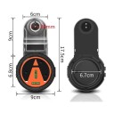 Elektrický sběrač prachu s laserem 17,5 x 9 x 6,8 cm Vakuová přísavka 360° vodováha pro vrtání do zdi a přesnou montáž 2