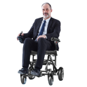 Elektrický skládací invalidný vozík 360W bezkartáčový motor, hmotnosť 9,8 kg, nosnosť 100 kg, hliníkový rám, prenosný pre seniorov 5
