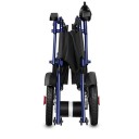 Elektrický skládací invalidný vozík 500W motor, hmotnosť 27 kg, nosnosť 120 kg, 8" a 12" kolesá, prenosný pre seniorov 7