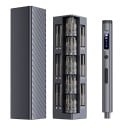 Elektrický šroubovák sada 57 v 1 přesné bity H4x28 mm S2 ocel 500 mAh Li-ion černé provedení pro opravy elektroniky a mobilů 1