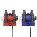 Elektrický stěnový hoblík 1300 W na omítku a tmel, hoblovací válec 15 cm, hloubka 1–4 mm, 21 břitů, 1000–4000/min, červeno-černý 3
