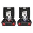 Elektrický stěnový hoblík 1300 W na omítku a tmel, hoblovací válec 15 cm, hloubka 1–4 mm, 21 břitů, 1000–4000/min, červeno-černý 6