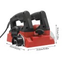 Elektrický stěnový hoblík 1300 W na omítku a tmel, hoblovací válec 15 cm, hloubka 1–4 mm, 21 břitů, 1000–4000/min, červeno-černý 9