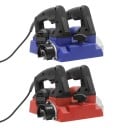 Elektrický stienkový hoblík 1300 W na omietku a tmel, hoblovací valec 15 cm, hĺbka 1–4 mm, 21 britov, 1000–4000/min, červeno-čierny 2