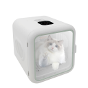 Elektrický sušící box pro psy a kočky 62 l s nastavitelnou teplotou 22–45 °C, dobou sušení 10–180 min, dvojí cirkulací vzduchu, bílá 4
