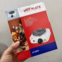 Elektrický vařič 500 W plotýnka 100 mm kovové tělo s termostatem a ochranou proti přehřátí na uhlíky do vodní dýmky i vaření 5