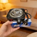 Elektrický vařič 500 W plotýnka 100 mm kovové tělo s termostatem a ochranou proti přehřátí na uhlíky do vodní dýmky i vaření 6