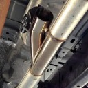 Elektrický výfukový ventil 3" 78 mm s diaľkovým ovládaním Dvojitá klapka Y svod Cutout Nerezová oceľ 304 Motor 12 V Strieborný 3