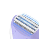 Elektrisch ontharingsapparaat 6,5 x 11 cm Paarse oplaadbare epilator met 4 opzetstukken Huidverzorging en haarsnit USB-voeding 4