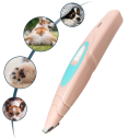 Elektrisch scheerapparaat 4,5x20 cm Oplaadbare tondeuse voor honden, katten en konijnen Haar- en pootverzorging Huisdieren USB 110-240 V tondeuse met borstel 4