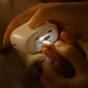 Elektrische automatische nagelknipper 6,4 x 6,4 x 3,2 cm USB-C Touch start Infrarood bescherming LED-licht Zwakke trillingen Voor kinderen 3