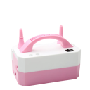 Elektrische ballonnenpomp roze en wit 18x12x7,6 cm voor feestjes bruiloften verjaardagsfeesten krachtige 600W 2