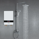 Elektrische doorstroomverwarmer 6500W 220V Compacte doorstroomverwarmer 19 x 30 x 6,5 cm Energiebesparend Keuken Badkamer 5