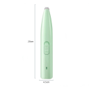 Elektrische haartrimmer 4,5x20 cm Oplaadbaar scheerapparaat voor honden, katten, konijnen. Potentrimmer voor huisdieren 110-240V USB 3