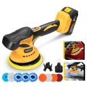 Elektrische waxschuurmachine 18V 8 snelheidsinstellingen Met accessoires Multifunctionele polijstmachine voor autolak meubels oppervlakte renovatie 4