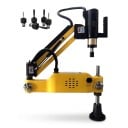 Elektrischer Gewindeschneider M3–M16 mit Servomotor Universelles Gewindeschneidgerät mit neigbarem Kopf 600 W Reichweite 1100 mm 220 V Gelb Pro 1
