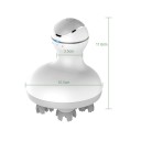 Elektrischer Kopfmassagegerät 1200 mAh 5W 4 Modi 21D Massageköpfe, 360° Bewegung zur Entspannung von Spannungen und Verbesserung der Gesundheit 2